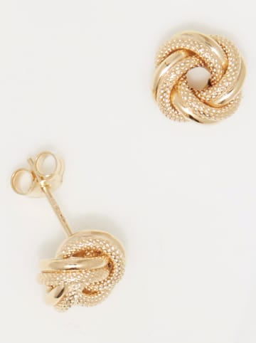 OR ÉCLAT Gouden oorstekers "Noeud torsadé"