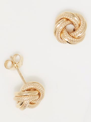 OR ÉCLAT Gouden oorstekers "Noeud torsadé"
