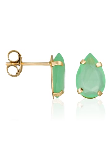 OR ÉCLAT Gouden oorstekers "Aya" met edelstenen
