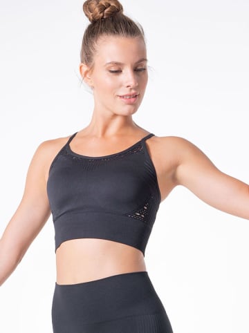 Anaissa Crop-top funkcyjny w kolorze czarnym