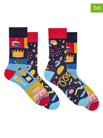 Spox Sox 2-delige set: sokken "Party" meerkleurig