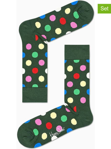 Happy Socks 2-delige set: sokken "Big Dot" meerkleurig