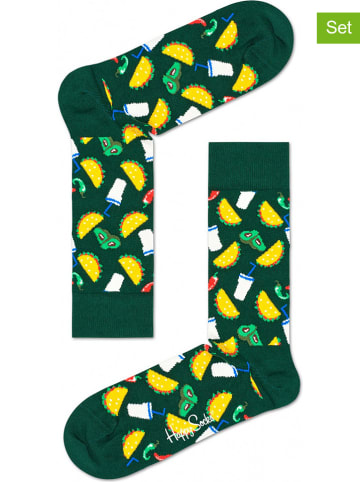 Happy Socks 2-delige set: sokken "Taco" meerkleurig