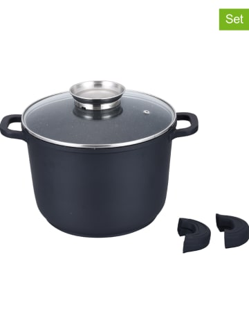 Laguiole 2tlg. Set: Kochtopf in Schwarz - Ø 28 cm