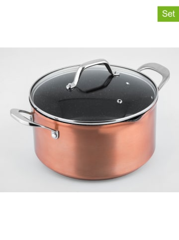 Laguiole 2-delige set: pan koperkleurig - Ø 20 cm