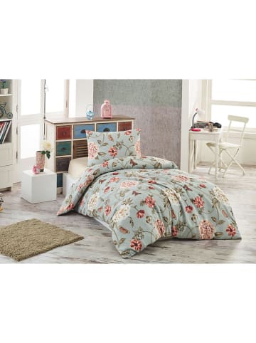 Colorful Cotton Bettwäsche-Set "Sandiego" in Türkis/ Rosa