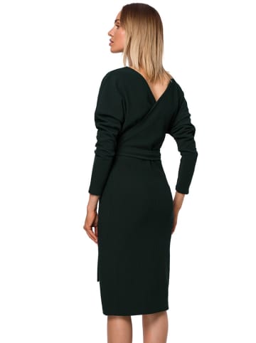 made of emotion Sukienka w kolorze ciemnozielonym