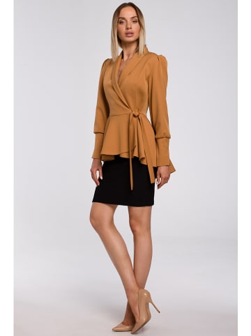 made of emotion Bluse in Cognac