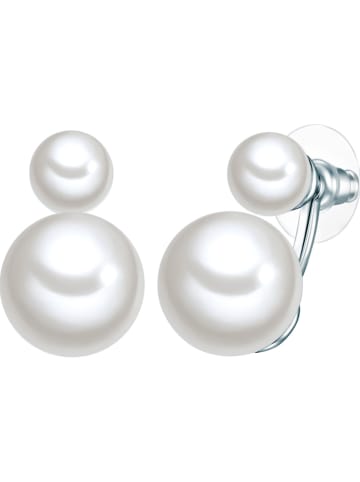 Perldesse Posrebrzane kolczyki-wkrętki z perłami