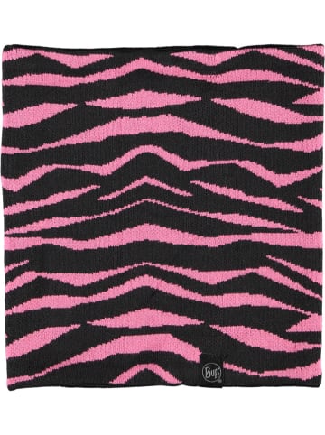 Buff Loop-Schal in Schwarz/ Rosa - (L)29 x (B)27 cm