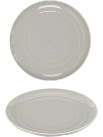 Ethnical Life 12-delige set: borden "Bicolore" grijs - Ø 26,5 cm