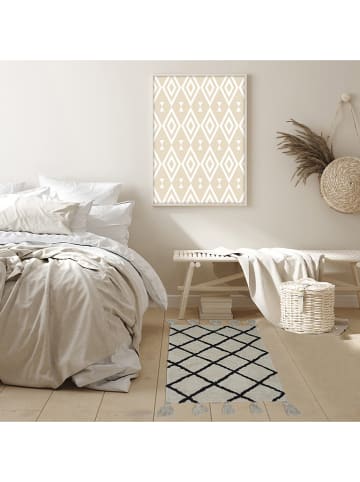 Ethnical Life Katoenen tapijt beige - (L)80 x (B)50 cm
