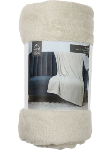 THE HOME DECO FACTORY Plaid beige - (L)150 x (B)125 cm