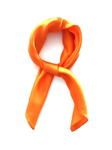 Made in Silk Jedwabna chusta w kolorze pomarańczowym - 52 x 52 cm