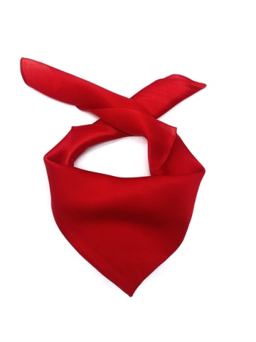 Made in Silk Seiden-Tuch in Rot - (L)52 x (B)52 cm