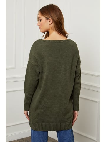 Plume Sweter "Azel" w kolorze khaki