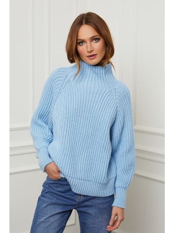 Joséfine Wełniany sweter "Baby" w kolorze błękitnym