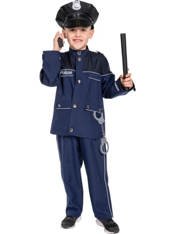 Rubie`s 2-delig kostuum "Politieagent" blauw