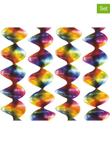 amscan 4er-Set: Rotorspiralen in Bunt