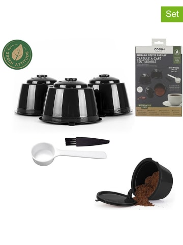 COOK CONCEPT 3-delige set: koffiecapsules "Dolce Gusto" zwart
