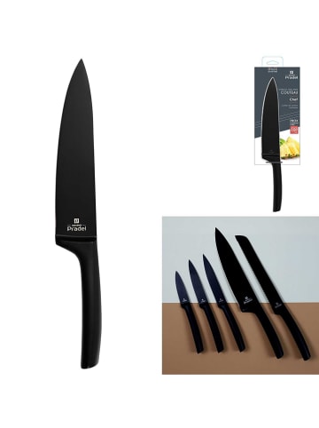 COOK CONCEPT Nóż kuchenny w kolorze czarnym - dł. 20 cm