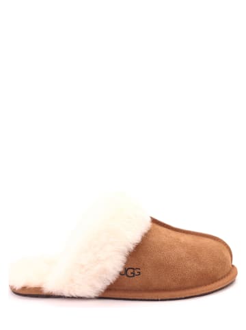 UGG Leder-Hausschuhe "Scuffette II" in Hellbraun