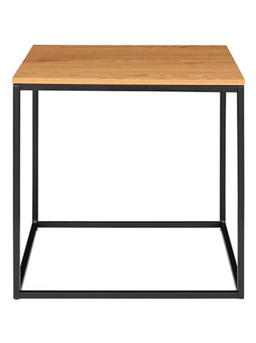 House Nordic Couchtisch in Hellbraun/ Schwarz - (B)45 x (H)45 x (T)45 cm