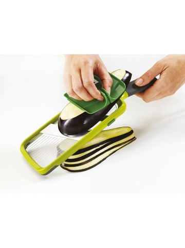 JosephJoseph Küchenreibe "Mandoline" in Grün - (B)10 x (H)30 cm