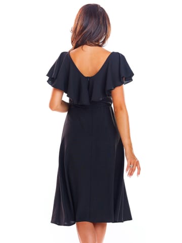 Awama Kleid in Schwarz