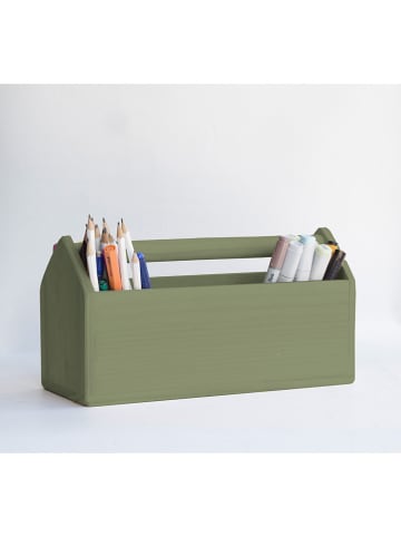Folkifreckles Organizer biurkowy w kolorze zielonym - 24 x 14,5 x 14 cm