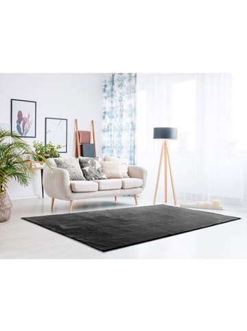 Atticgo Kurzflor-Teppich "Loft-Liso" in Anthrazit