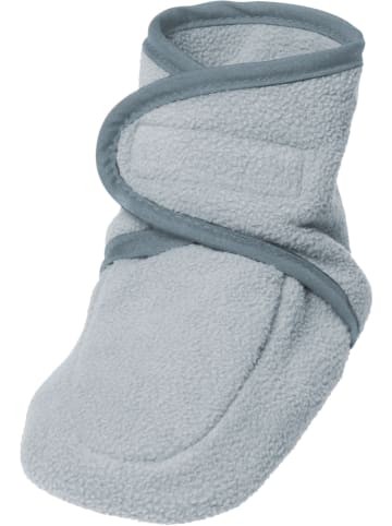 Playshoes Fleece kruipschoentjes grijs