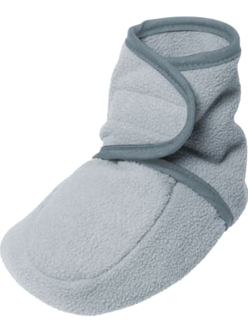 Playshoes Fleece kruipschoentjes grijs