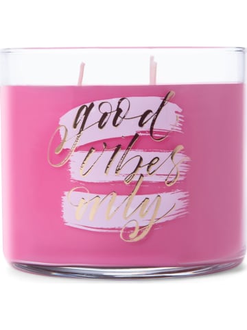 Colonial Candle Duftkerze "Good Vibes Only" in Rosa - 411 g