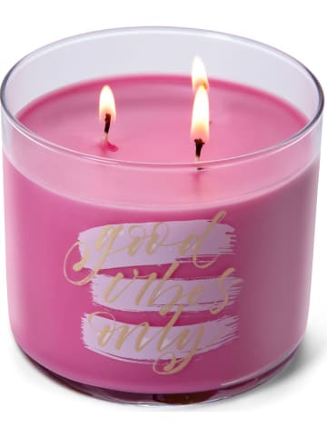 Colonial Candle Geurkaars "Good Vibes Only" lichtroze - 411 g