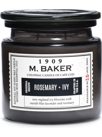 Colonial Candle Duftkerze "Rosemary & Ivy" in Grau - 396 g
