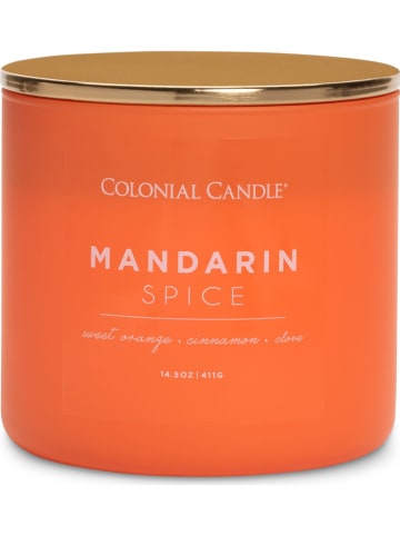 Colonial Candle Geurkaars "Mandarin Spice" oranje - 411 g