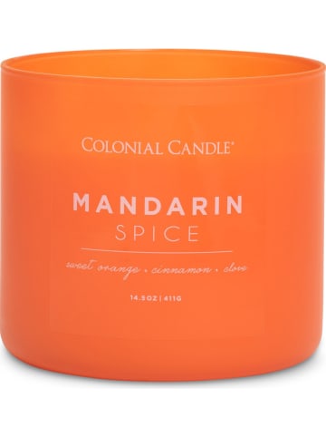Colonial Candle Geurkaars "Mandarin Spice" oranje - 411 g