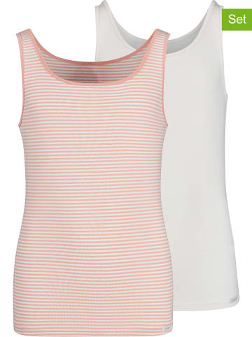 Skiny 2-delige set: hemdjes lichtroze/wit