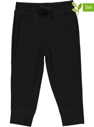 GAP Spodnie dresowe (2 pary) w kolorze czarnym i oliwkowym