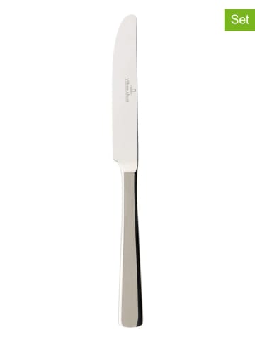Villeroy & Boch 6er-Set: Edelstahl-Dessertmesser "Notting Hill" - (L)22 cm