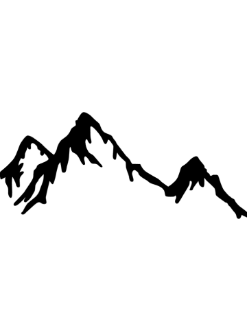 ABERTO DESIGN Wanddekor "Mountain" - (B)70 x (H)45 cm