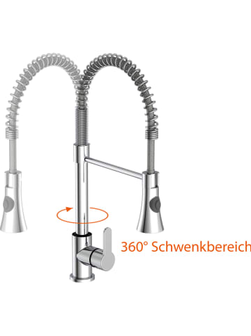 eisl since 1980 Niskociśnieniowa bateria zlewozmywakowa "Leon" w kolorze srebrnym