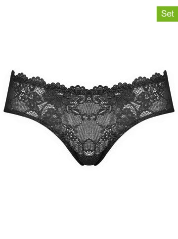Triumph Figi (2 pary) "Tempting Lace" w kolorze czarnym