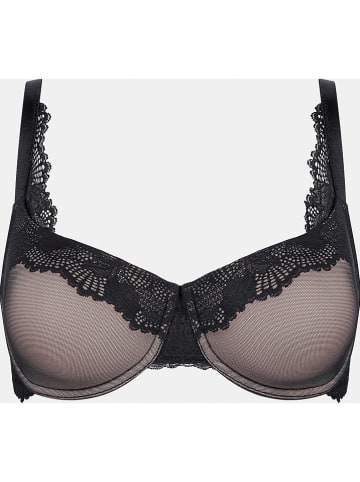 Triumph Biustonosz "Lace Spotlight" w kolorze szaro-czarnym