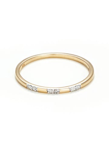 Gouden ring "Pour toujours" met diamanten