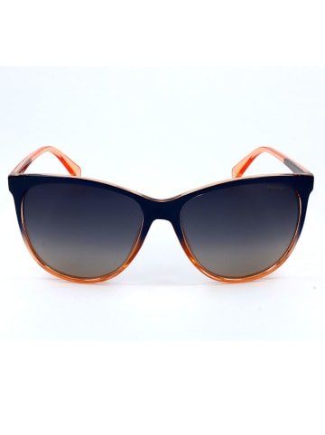 Polaroid Damen-Sonnenbrille in Dunkelblau/ Orange