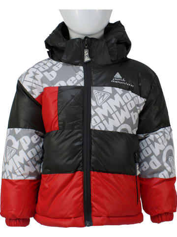 Peak Mountain Kurtka zimowa w kolorze czarno-czerwonym