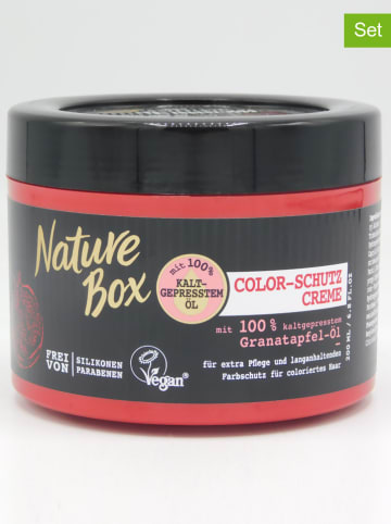 NATURE BOX 3er-Set: Color-Schutz-Cremes "Granatapfel-Öl", je 200 ml