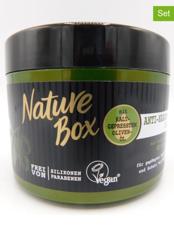 NATURE BOX 3er-Set: Haarmasken "Oliven-Öl", je 200 ml